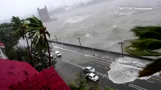 Strong winds, rough seas as cyclone lashes Mumbai