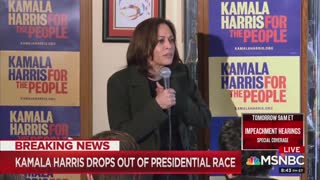 Cory Booker complains about Kamala Harris's withdrawal