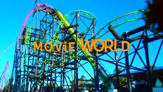 GREEN LANTERN Roller Coaster Movie World Gold Coast
