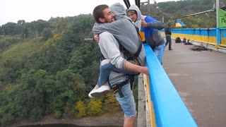 RopeJumping тандем с моста в Житомире