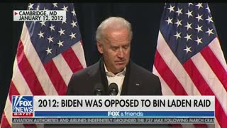 Joe Biden says he recommended against Biden raid
