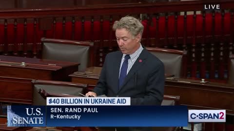 Rand Paul delays Democrats spending bill for Ukraine