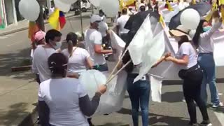 Marcha del Silencio en el Centro de Bucaramanga, Santander