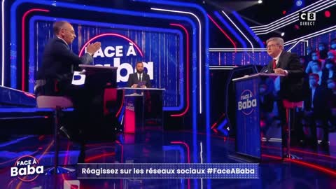 Eric Zemmour face à Jean-Luc Mélenchon dans Face à Baba