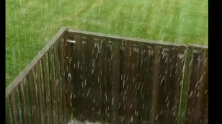 crazy hail storm