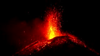Spectacular explosions as Mount Etna erupts