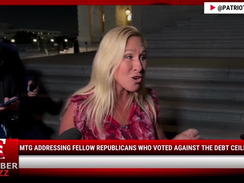 Watch: MTG Addressing Fellow Republicans Who Voted Against The Debt Ceiling Bill