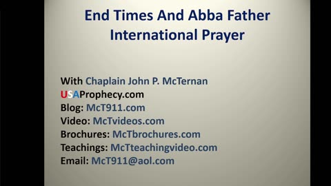 End Times and Abba Father Prayer Time