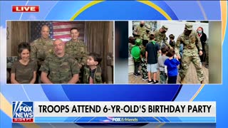 Troops Surprise 6-Year-Old Boy for Birthday, Wanted “The Real Superheroes” At Party