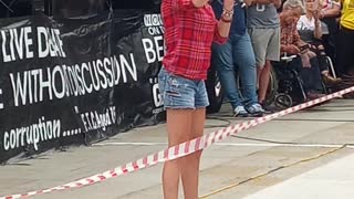 Katie Hopkins at the London Freedom Rally 24-7-2021