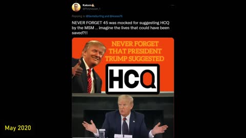 The only vaccine Trump talked about and took...HCQ