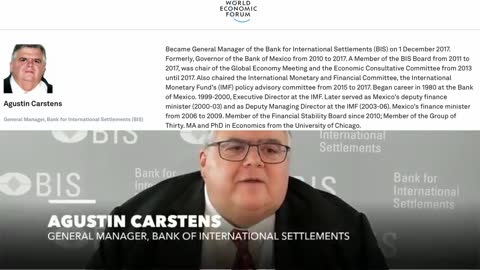 Augustin Carstens: General Manager, bank of international settlements on CBDC