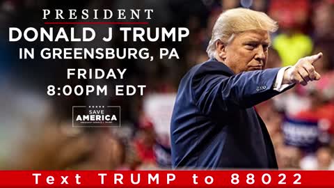 LIVE: President Donald J. Trump in Greensburg, PA