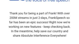 Frank Speech #frankspeech
