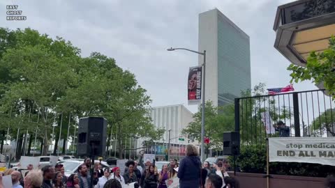 United Nations protest against WHO pandemic treaty - NYC - 5/24/2022
