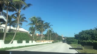 Fast ride through West Palm Beach In Florida