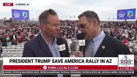 RSBN Interviews Mark Finchem at Florence, AZ Trump Rally