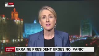 Ukraine president urges against 'panic'