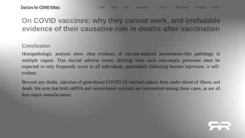 Irrefutable Evidence - The COVID-19 Vaccines Are Killing People