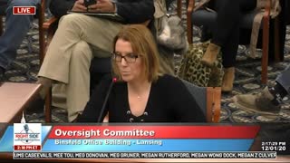 Witness #28 testifies at Michigan House Oversight Committee hearing on 2020 Election. Dec. 2, 2020.