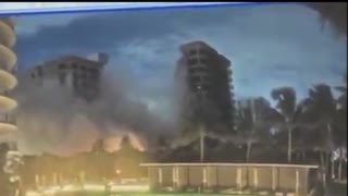 Moment Champlain Towers building collapsed in Surfside, Florida