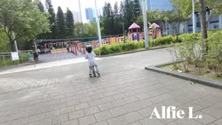 How kids learn bike - Hong Kong Kids -Alfie