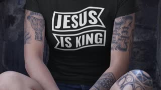 Jesus Is King Christian Shirt design (Link in BIO)