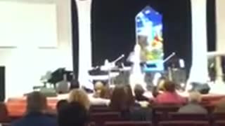 Pastor eats a goldfish