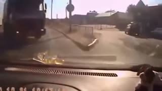 Danger car accident