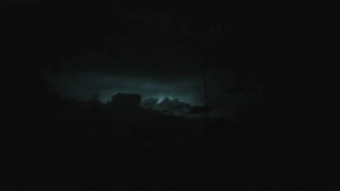 Lightening storm at night, slowed down so you can see the light show better!