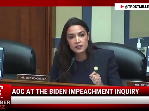 Watch AOC At The Biden Impeachment Inquiry
