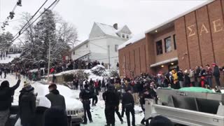 Police Dispersing Riot at University