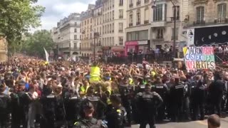 Paris, France protests against Covid vaccine passports - 24th July 2021