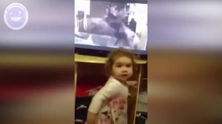 Little girl fighting with mother!!