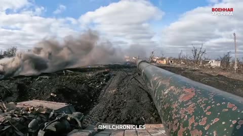 Tank battle of the 11th regiment Russia of the NM of the DPR in Pervomaisky in the Avdeevsky
