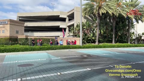 Live - Trump Leaving Anaheim Convention Center