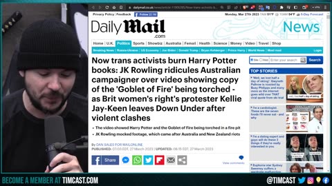 Trans Activists TORCH Harry Potter Books In RIDICULOUS Display, The Woke Cult HATES JK Rowling