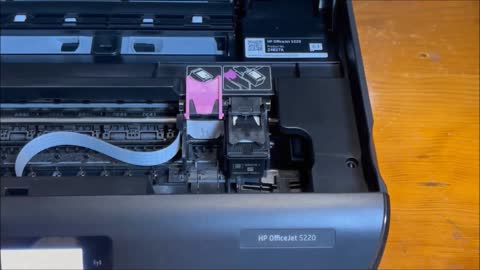 HP OfficeJet 5220 Ink Cartridge Replacement