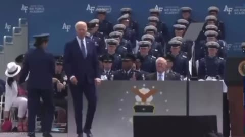 Trump posts Joe Biden's Fall Meme at Air Force Academy