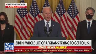 Biden Walks Away As Reporter Asks Why He Trusts The Taliban