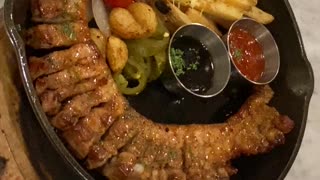 Korean restaurant style pork belly