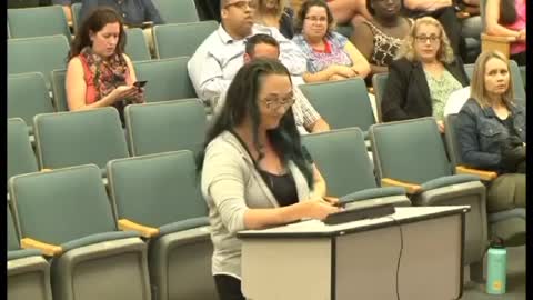 Mother speaks out in front of Seminole County School board - FL Freedom Keepers June 2021