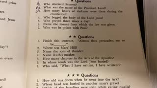 Bible Trivia- Bible Quiz 9⭐️⭐️