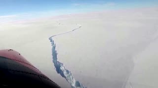 Iceberg breaks in Antarctica