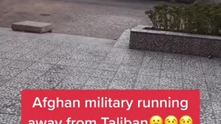 Afghan military running from Taliban