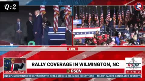 President Trump Drops 2 “Air-Q’s” in Wilmington!