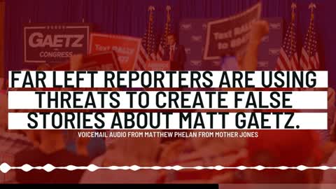 Reporter's Unhinged Voicemail to Ex Matt Gaetz Staffer