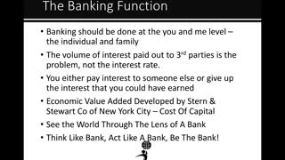 Holistic Wealth Creation Course: Lesson 9: Cashflow Banking, "The And Asset"