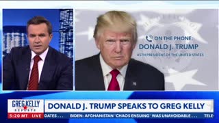President Trump speaks to Greg Kelly #TrumpWon