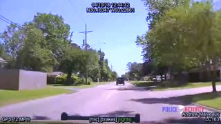 Police Dashcam Captures Chase of Reckless Driver in Louisiana